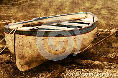 old row boat royalty free stock photos - image: 4423938