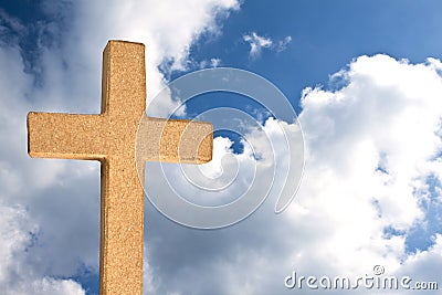 The old Rugged Cross Stock Photo