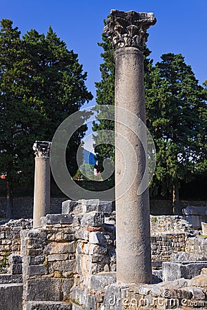 Old ruins in Salona, Croatia Stock Photo