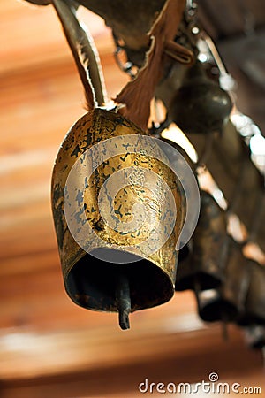 Old rural village bell Stock Photo