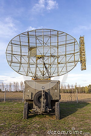 Old russian air defence radar Editorial Stock Photo