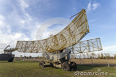 Old russian air defence radar Editorial Stock Photo