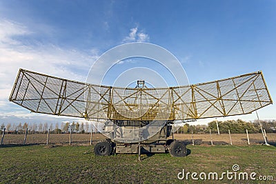 Old russian air defence radar Editorial Stock Photo