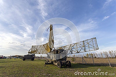 Old russian air defence radar Editorial Stock Photo