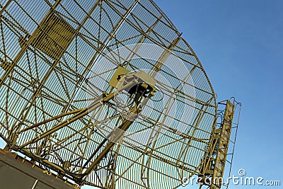 Old russian air defence radar Editorial Stock Photo