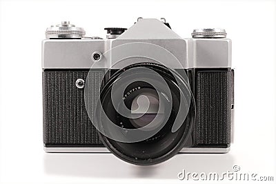 Old russian analog camera Stock Photo
