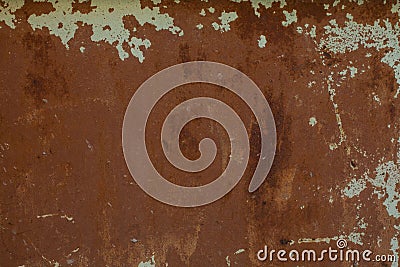 Old Rust textures wall with paint. Perfect background with space Stock Photo