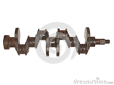 Old rusted crankshaft Stock Photo