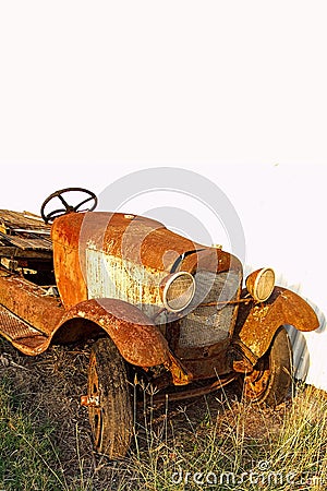 Old rusted pickup truck Stock Photo