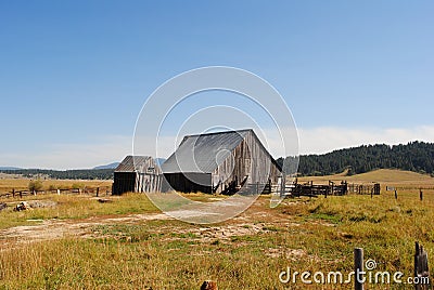 Old Rustic Barn Stock Photo