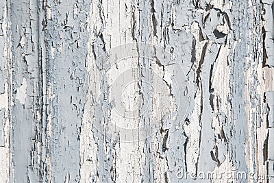 Old rustic blue and grey wood background with peeled color. Stock Photo