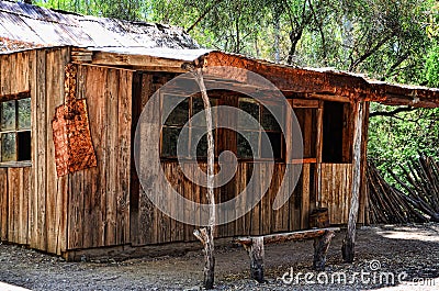 Old Rustic Cabin Stock Photo
