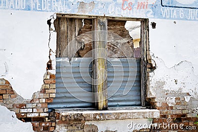Abandoned Mexican Building Editorial Stock Photo