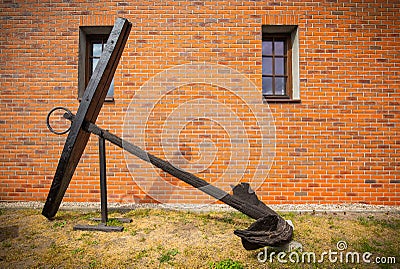 Old rusty anchor Stock Photo
