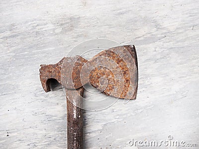 An old rusty ax Stock Photo