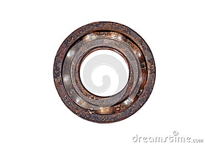 Old and rusty ball bearings Stock Photo
