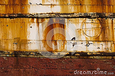 Old rusty boat texture Stock Photo