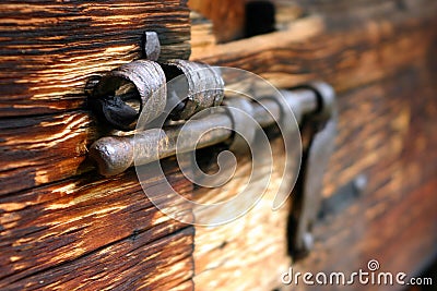 Old rusty bolt Stock Photo