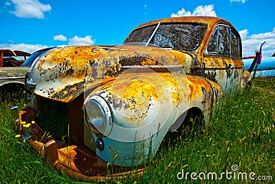 Old rusty car Stock Photo