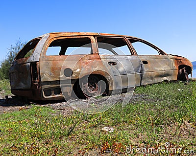 Old Rusty Car Stock Photo