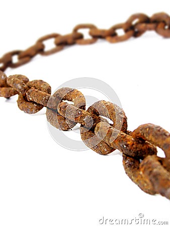 Old rusty chain Stock Photo