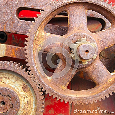 Old Rusty Cogs. Stock Photo