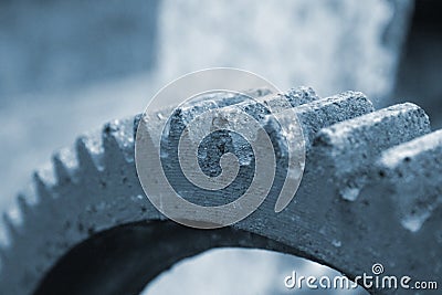 Old rusty cogwheel Stock Photo