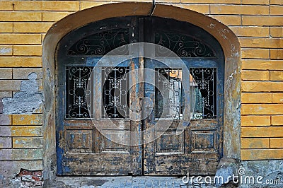 Old rusty gate Stock Photo