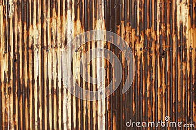 Rusty grunge corrugated iron Stock Photo