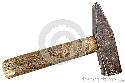 Old rusty hammer Stock Photo