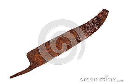 Old rusty knife blade Stock Photo