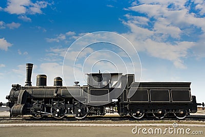 Old rusty locomotive Stock Photo