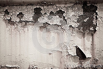 Old rusty paint crack metal plate texture background Stock Photo