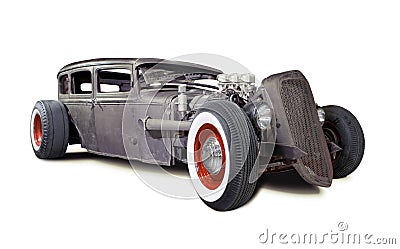 Old Rusty Rat Rod Stock Photo