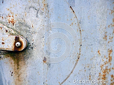 Old rusty wall. Corrosion surface in detail. Metal texture background Stock Photo