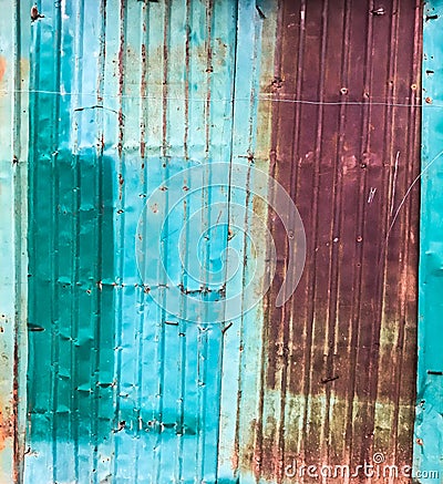 Old rusty zinc sheet texture and surface Stock Photo
