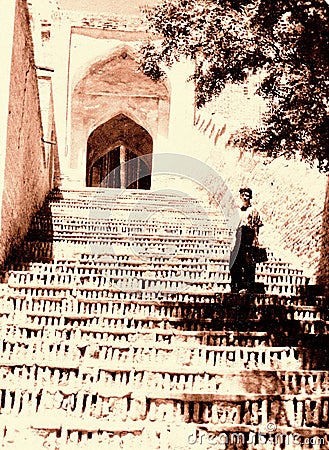 Old Samarkand Shakhi-Zindah 1956 Editorial Stock Photo