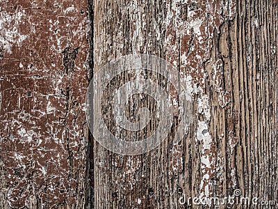Old scratched painted boards background Stock Photo
