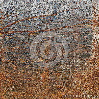 Old scratched rusty metal texture Stock Photo