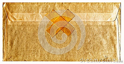 Old sealed envelope Stock Photo