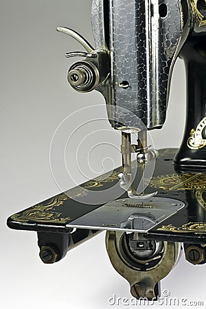 Old sewing machine Stock Photo