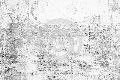Old shabby wall fragment with scratches and cracks Stock Photo