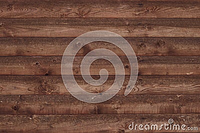 Old shabby wooden fence. Brown faded boards. Oak table, bars, logs. Wood surface. Abstract pattern texture background. Strips, str Stock Photo