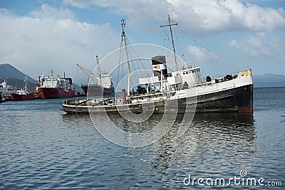Old ship Saint Christopher Editorial Stock Photo