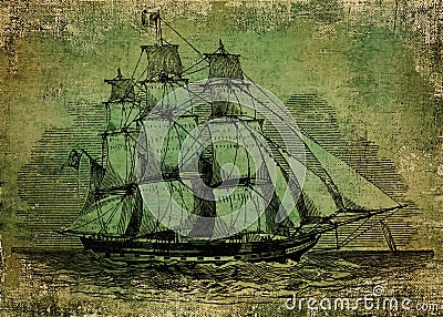 Old ship Editorial Stock Photo