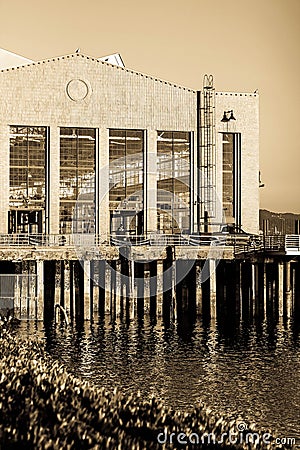 Old shipping hall Editorial Stock Photo