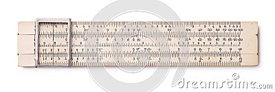 Old slide rule Stock Photo