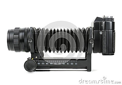 Old SLR camera Stock Photo