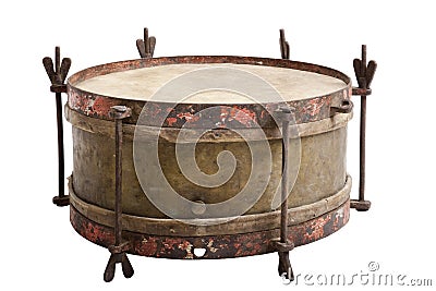 Old snare drum Stock Photo