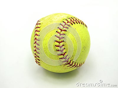 Old Softball Stock Photo